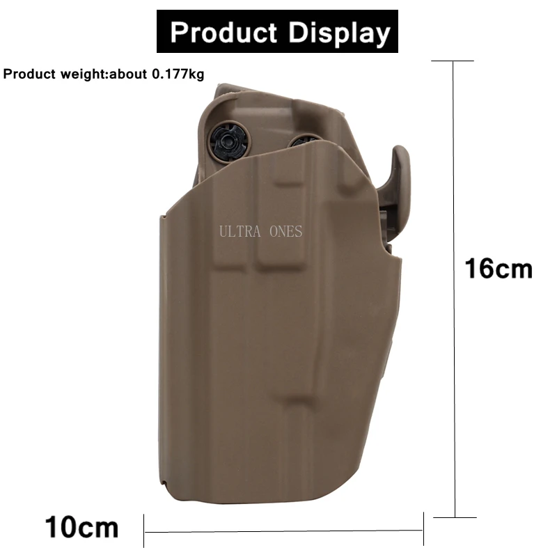 Funda de pistola táctica de mano izquierda y derecha para Glock 17, 20, 21, 22, 37, Taurus PT24 H & K, Funda Universal para pistola de tiro de caza Airsoft - imagen 3