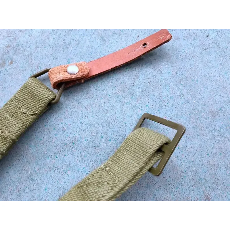 1 pieza de accesorios de correas de eslinga de lona del ejército táctico militar de excedente táctico antiguo - imagen 2