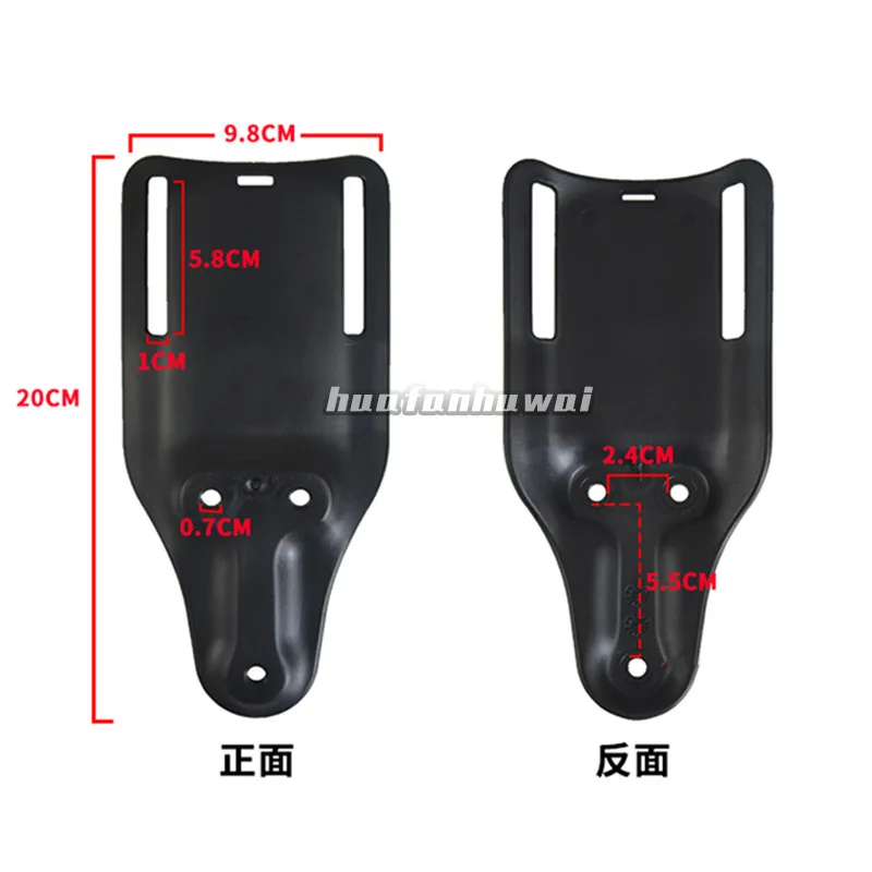 Soporte de funda táctica de bajo conducción con placa caída de 5 cm para fijación rápida de cinturón - imagen 4