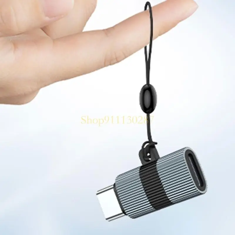 J1HC Short USB C a Adaptadores USB USB Tipo C Femenino a MicroUSB Adaptadores masculinos Conectores Adaptadores cargadores - imagen 2