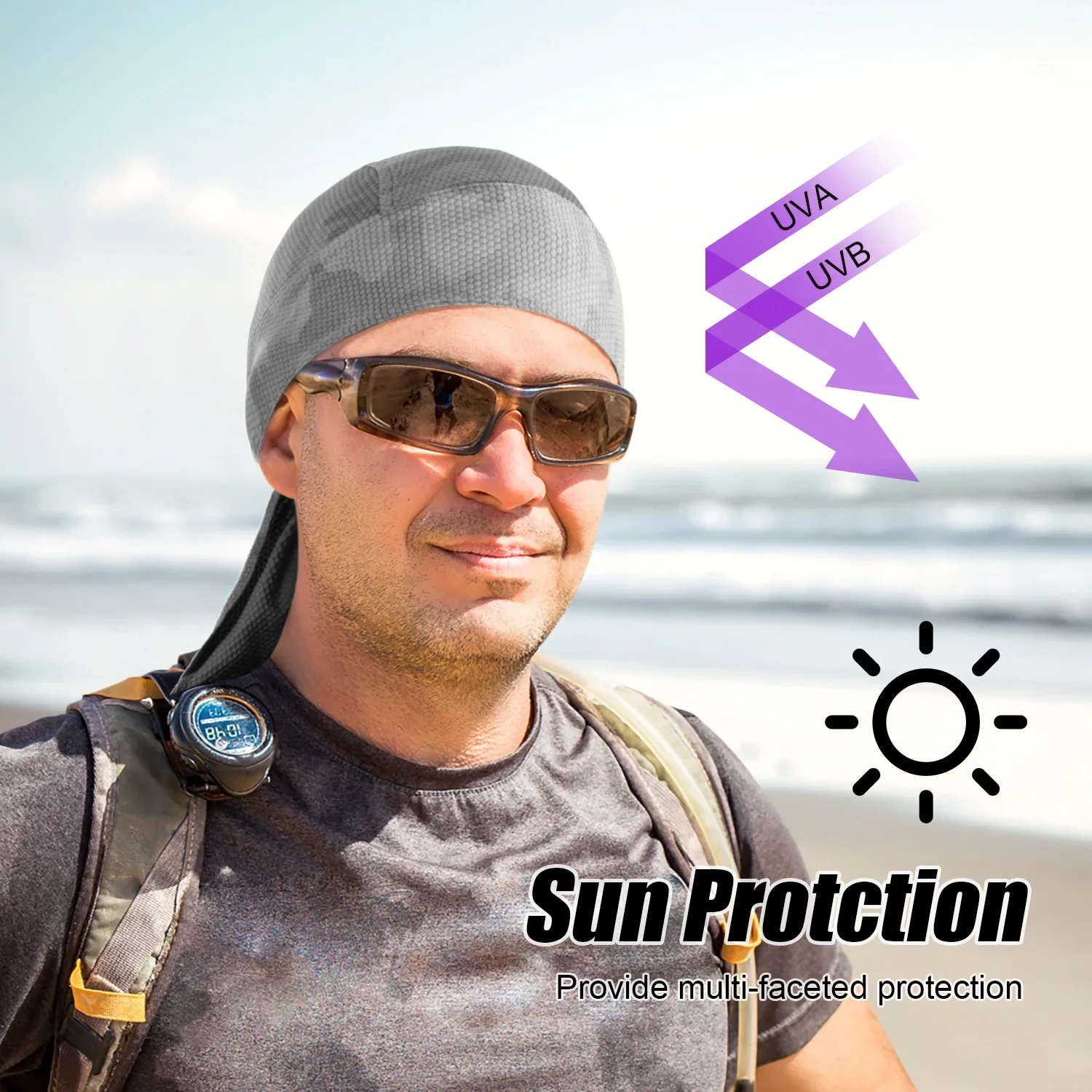 Gorro de ciclismo transpirable para hombre y mujer, forro de casco, bufanda de cabeza, refrigeración, absorción del sudor, gorra deportiva para montar en bicicleta al aire libre - imagen 4