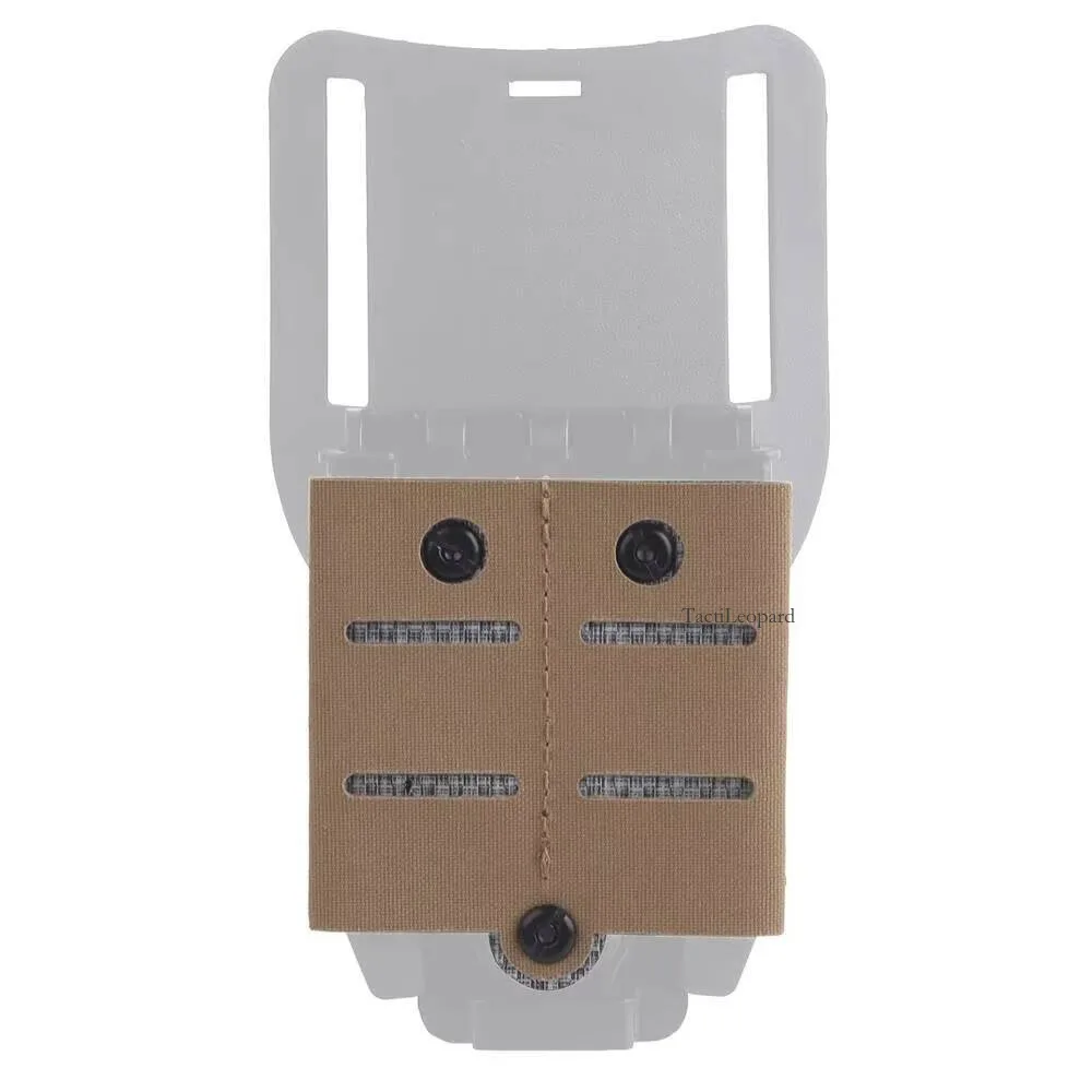 QLS Molle accesorios adaptador MOLLE para pistola táctica caza Airsoft revista bolsa 9Mm AR Mag bolsa equipo de entrenamiento de tiro - imagen 5