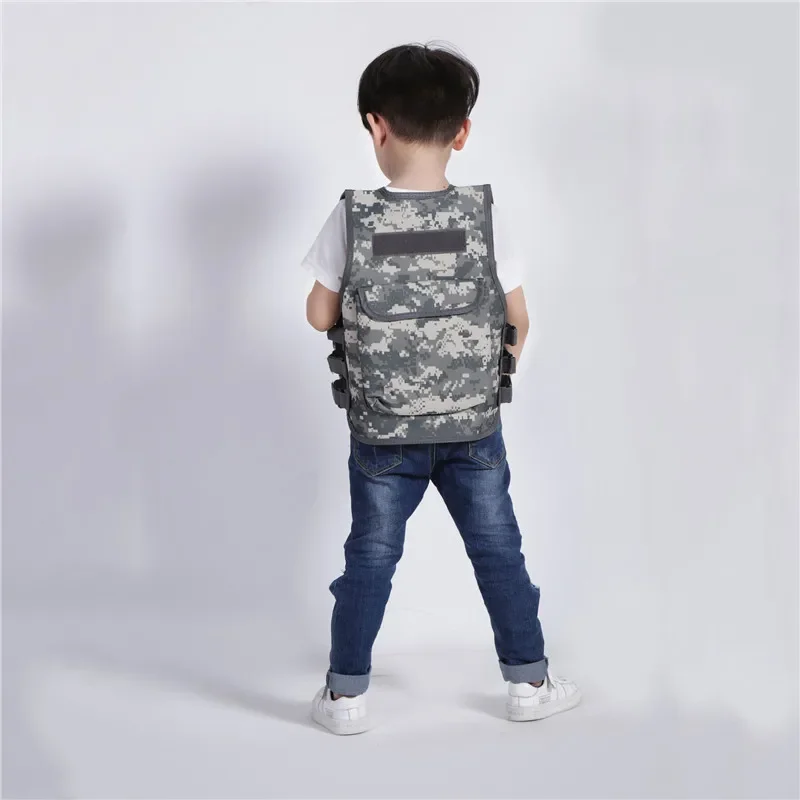 Chaleco táctico de caza para niños y adultos, aparejo de pecho, portador de placa, Camuflaje, entrenamiento de caza, senderismo, Airsoft - imagen 5