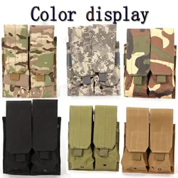 Bolsa MOLLE doble porta cargadores rifle táctico
