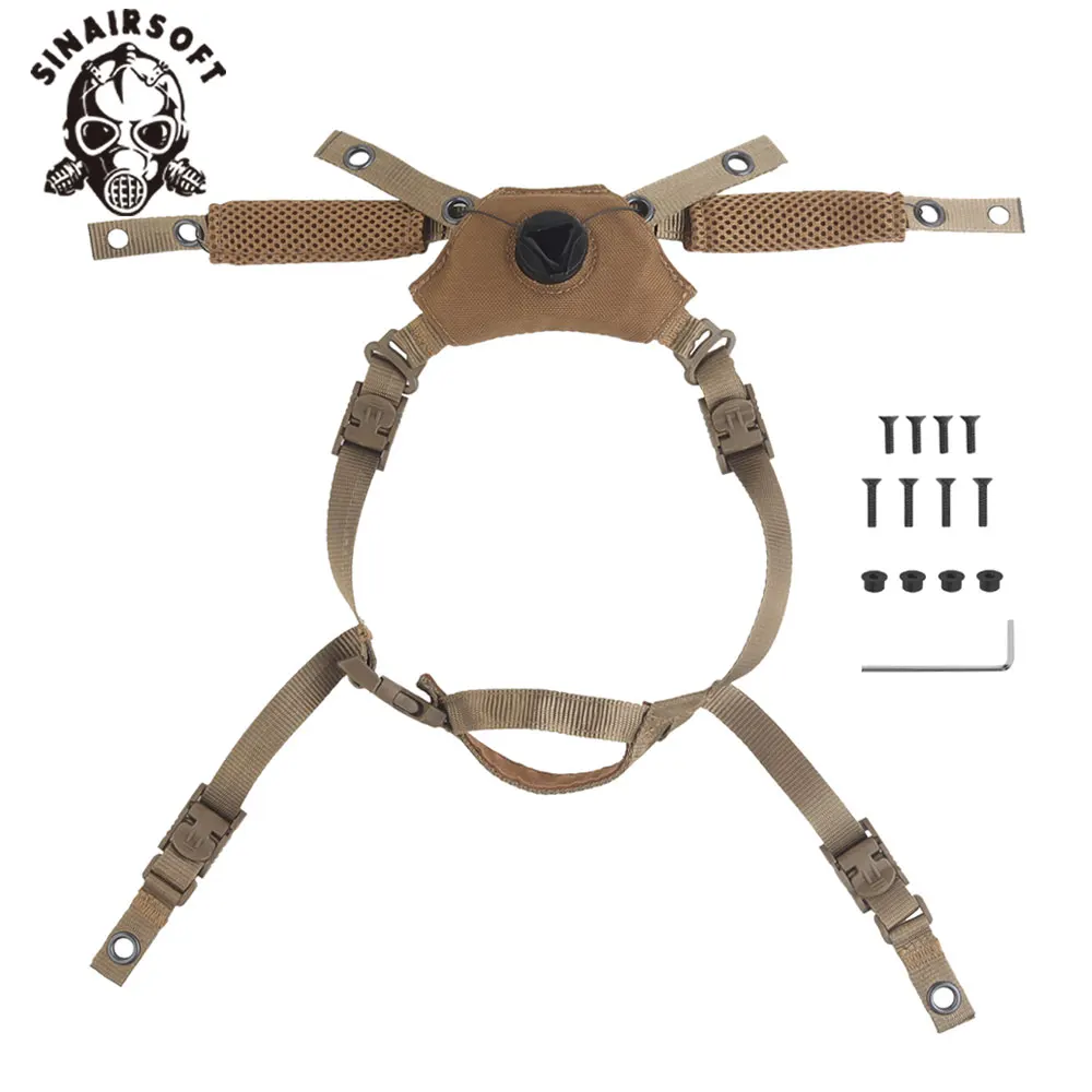 Equipo Wendy FAST MICH casco correa para la barbilla sistema de suspensión accesorio de repuesto ajustable para accesorios de ropa de caza