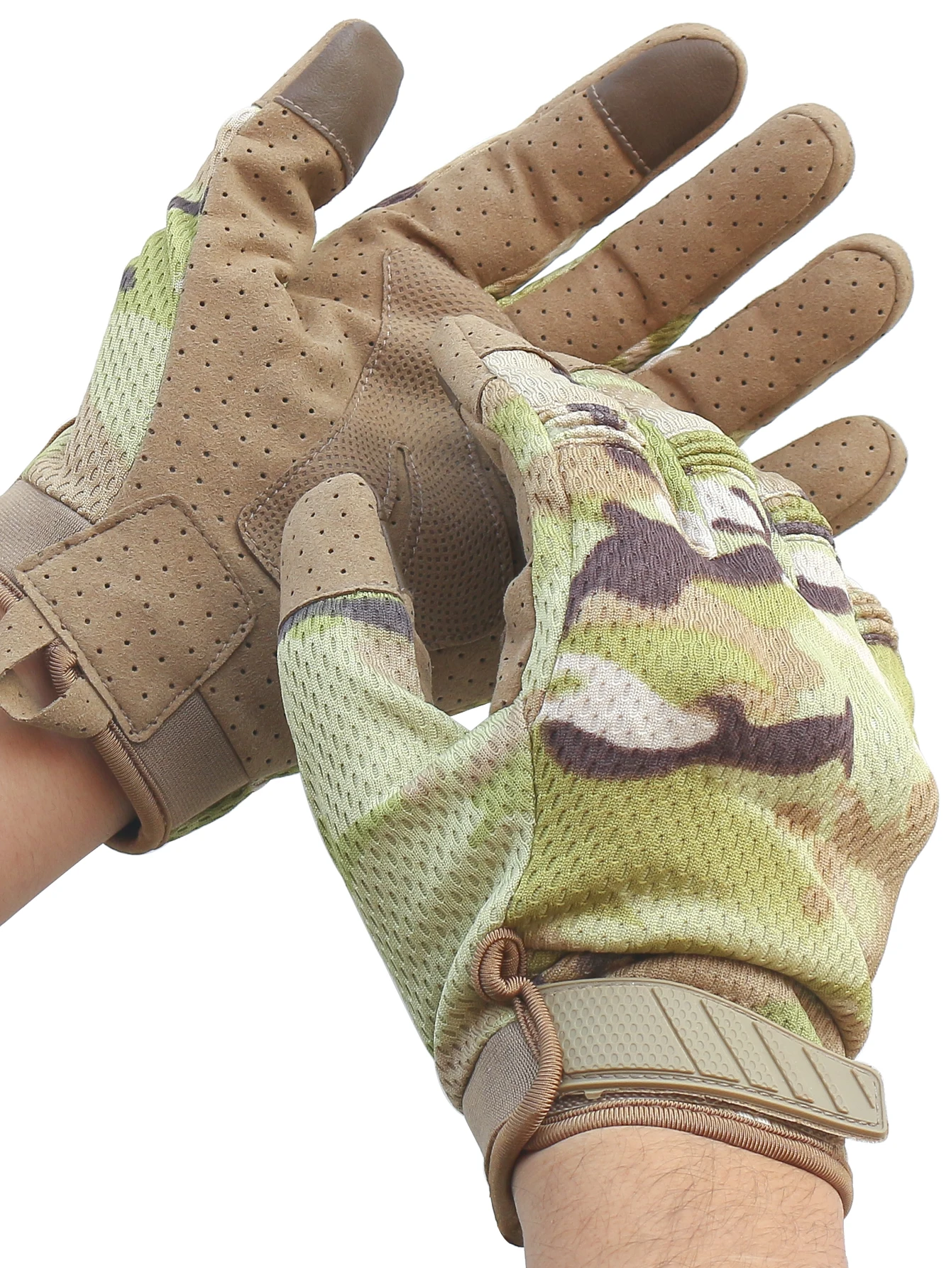 Guantes de montar para hombre, guantes de ciclismo con dedos completos para Motos, guantes de carreras con pantalla táctil, guantes tácticos para deportes al aire libre, equipo de protección - imagen 5