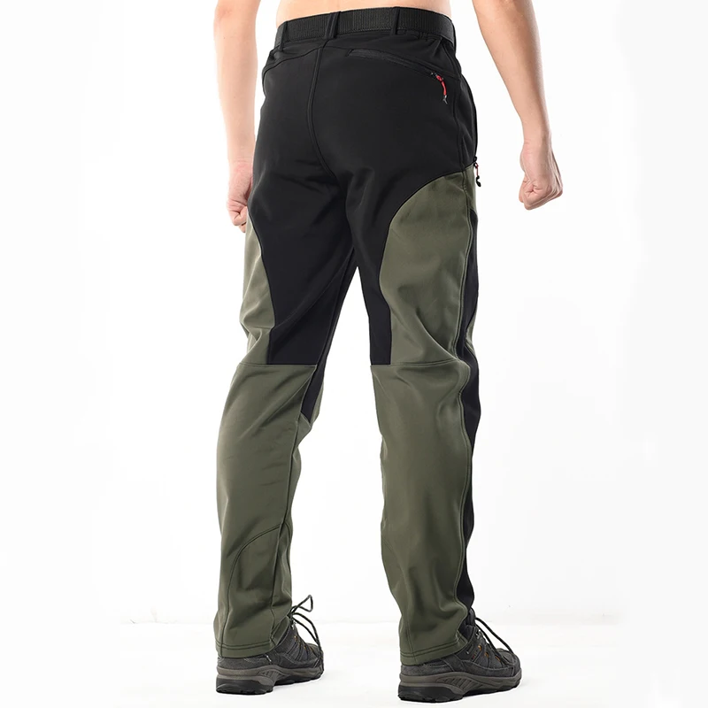 Conjunto de chaqueta y pantalones gruesos de lana para hombre, abrigos con capucha impermeables, pantalones Cargo, trajes tácticos cálidos, invierno, 2024, M-4XL - imagen 3