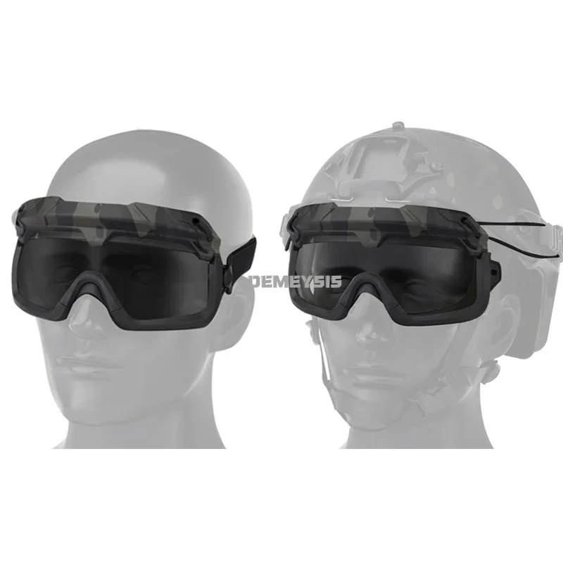 Gafas tácticas de tiro a prueba de viento para motociclismo, gafas deportivas para caza, casco de Paintball Airsoft, gafas de protección ocular - imagen 2