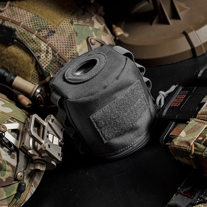 Rollo de papel para acampar al aire libre, bolsa de almacenamiento montada en correas, cajón de papel, cubierta de toalla de papel - imagen 2