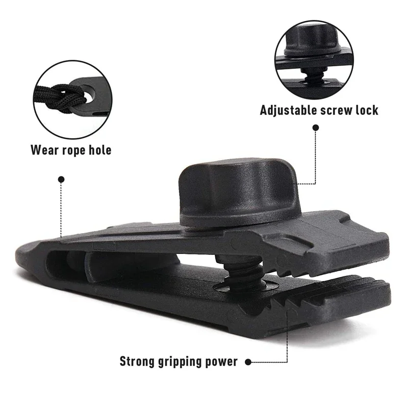 10 uds/2 uds Clips para lona Clips de plástico para tienda abrazaderas agarre de bloqueo toldo para acampar al aire libre caravana toldos cubiertas de coche cubierta de piscina - imagen 3