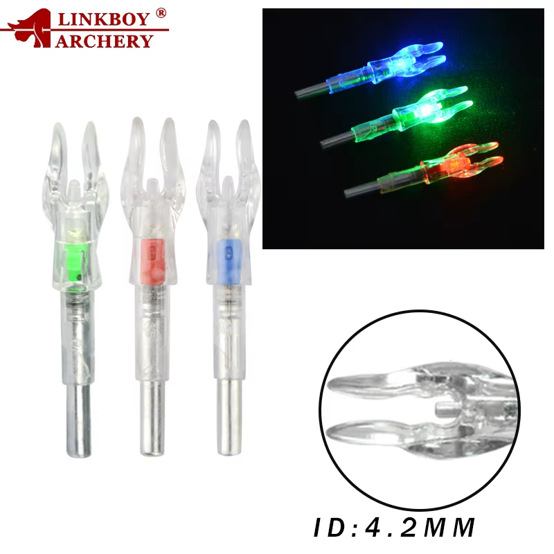 Nock iluminado LED Linkboy Archery - vista lateral