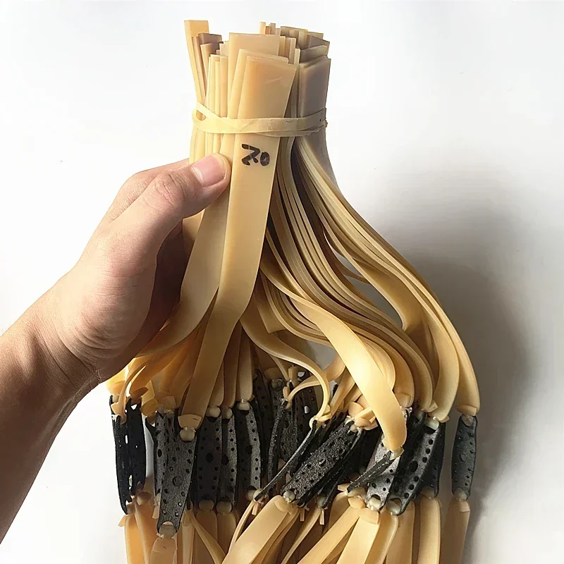 Correa de goma gruesa de 1,5/2mm de ancho, tirachinas de caza de látex de alta calidad, alta elasticidad, accesorios para exteriores - imagen 3