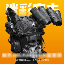 Casco táctico militar con máscara facial – Airsoft camouflage