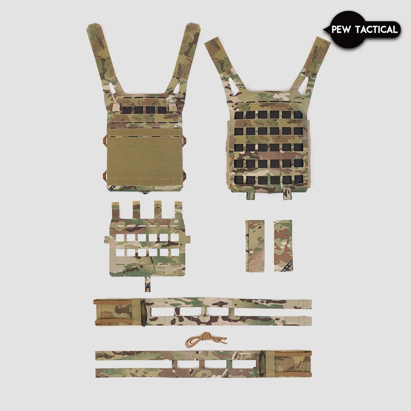 PEW TACTICAL SPC Placa ligera CARRIER AIRLITE Chaleco de entrenamiento Molle con corte láser Airsoft VT08 - imagen 4