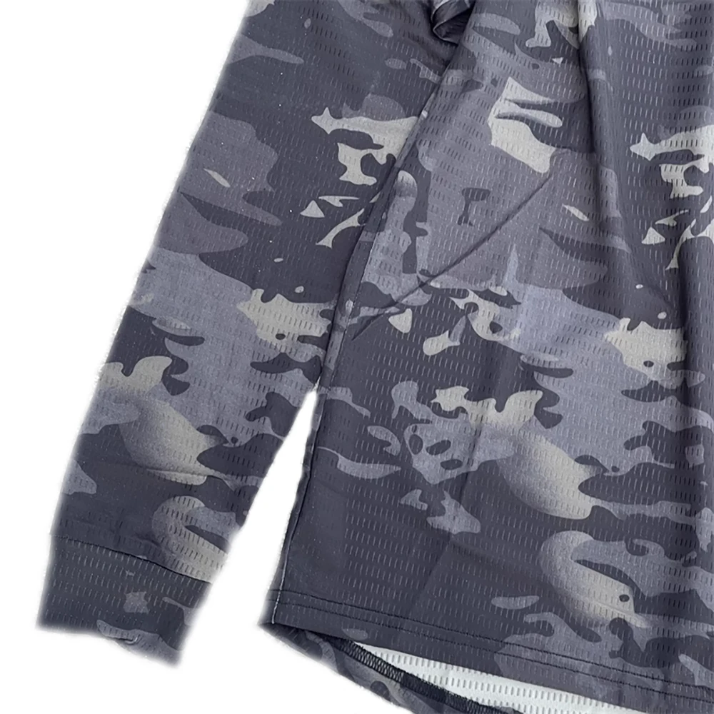 MCBK Camiseta táctica manga larga camuflaje nocturno seco rápido Ice-Cool - imagen 4
