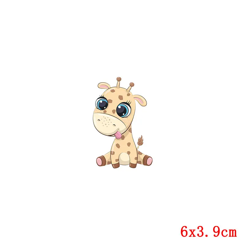 Parches térmicos de animales para ropa, apliques térmicos de dinosaurio de dibujos animados, para camiseta pegatina, transferencia de hierro para ropa - imagen 5