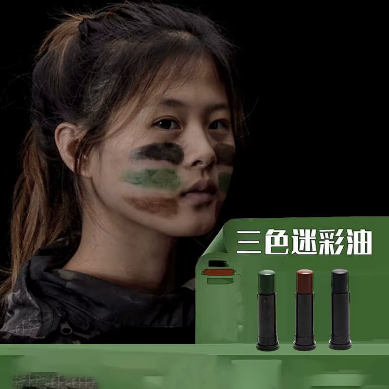 Pintura camuflaje facial tres tonos – Táctica para caza y monte - imagen 3