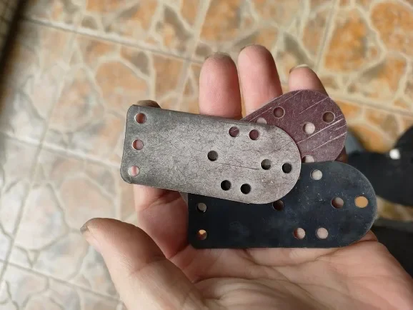 100 Uds Material de armadura táctica placa de armadura Zag armadura Sus armadura de hierro hierro acero inoxidable 7X3Cm - imagen 2