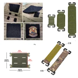 Panel MOLLE y Velcro modular de identificación táctica para chaleco