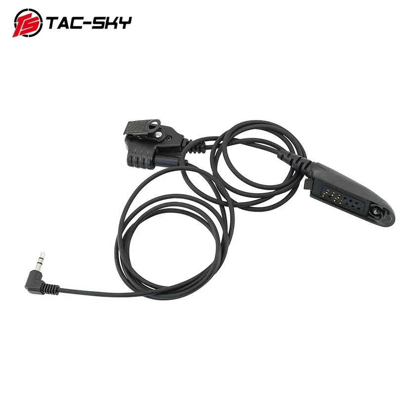 TS TAC-SKY Auriculares tácticos para deportes al aire libre Micrófono PTT 3,5 mm Compatible con Motorola GP320, GP328, GP329, GP338 Walkie Talkies - imagen 4
