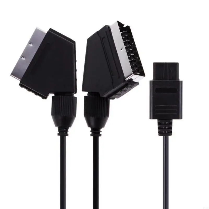 Cable del conector J1HC para N64 SNES 1.8M 6 pies Cord Accesorios para juegos negros - imagen 3