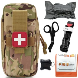 Botiquín táctico MOLLE con torniquete y vendaje para emergencias