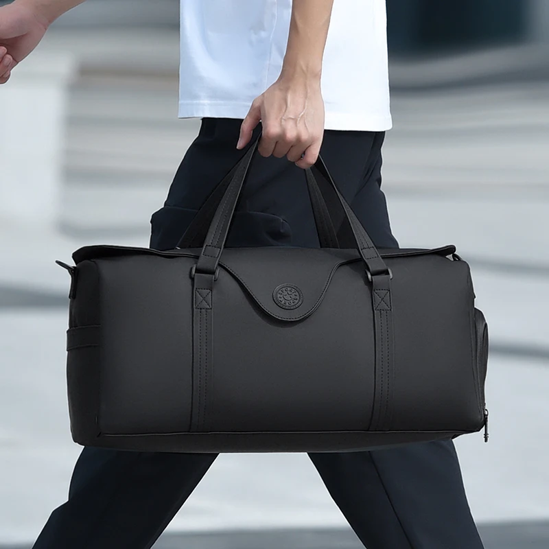 Bolso de mano para Fitness para hombre, natación, gimnasio, Yoga, paquete de zapatos húmedos y secos, bolso de hombro para viaje, Camping, viaje de negocios, bolsa de almacenamiento de equipaje grande - imagen 2