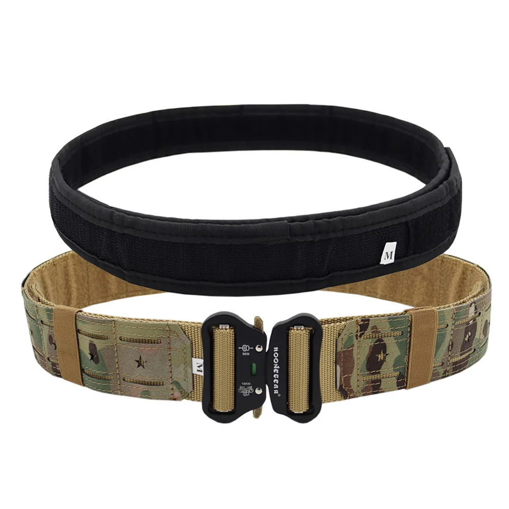 Nuevo cinturón táctico de combate de 2 pulgadas, cinturón con hebilla de liberación rápida, sistema Molle, cinturón de caza Airsoft para hombre, cinturón duradero para exteriores - imagen 4