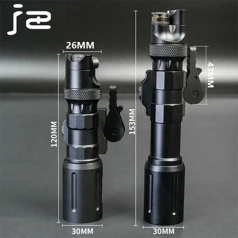 Linterna táctica PLH V2, luz de explorador de alta potencia de 1300 lúmenes con interruptor Modbutton y Base de montaje para equipo Airsoft - imagen 4