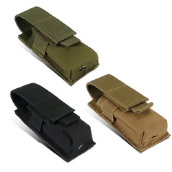 Riñonera MOLLE Modular: Linterna, imán 9mm y funda para cuchillos