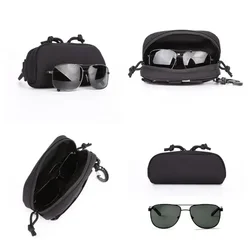 Riñonera táctica MOLLE rígida EDC para gafas de sol