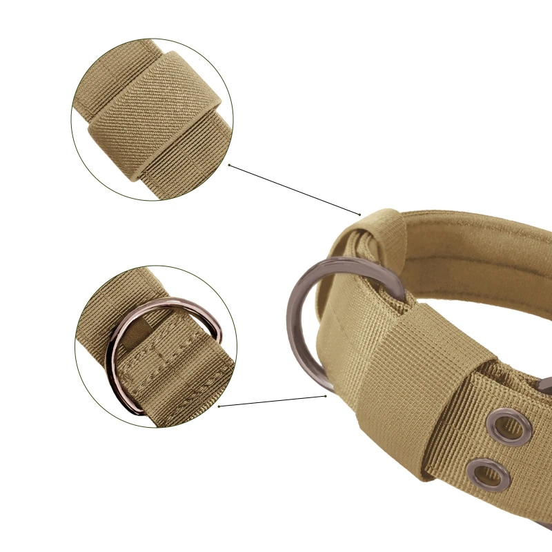 Arneses de Collar táctico para perros, correa elástica de nailon militar, suministros de entrenamiento para perros medianos y grandes, accesorios para mascotas - imagen 3
