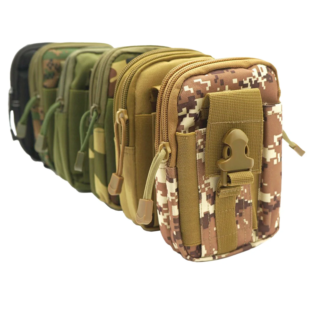 Bolsa táctica para pierna Molle, riñonera con cinturón para hombre, bolsa de herramientas de supervivencia de bolsillo pequeño para correr, viajar, acampar, cazar, Airsoft - imagen 4