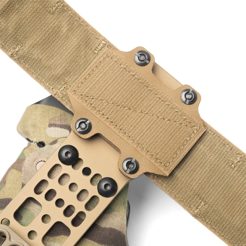 Correa de pierna deportiva táctica, placa de hundimiento adhesiva, puente de gancho y bucle - imagen 5