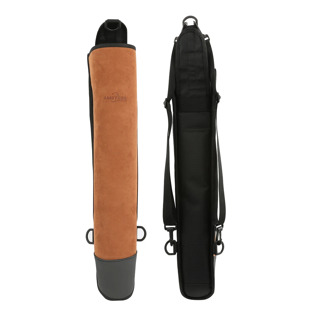 Carcaj de flecha de cuero para hombro/espalda, soporte de flecha portátil de gran capacidad, arco LH/RH, tiro con arco, caza, tiro, objetivo, bolsa de flecha - imagen 5