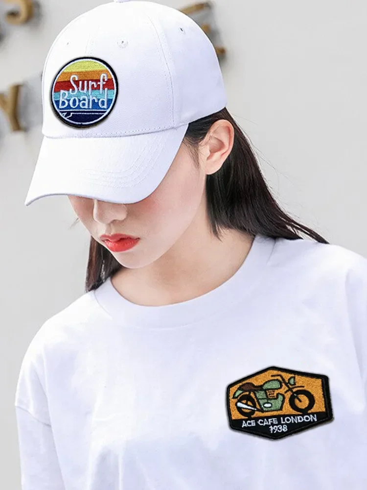 Parches bordados de dibujos animados para monopatín, accesorios de ropa, pegatinas de tela Punk, insignias - imagen 4