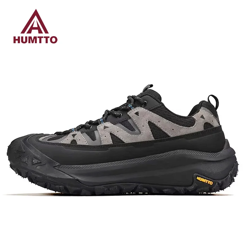 HUMTTO, Botas de senderismo de piel de vaca para exteriores para hombre, botas de caza impermeables, zapatos de trekking para mujer, zapatos de trekking al tobillo, zapatillas para caminar - imagen 2