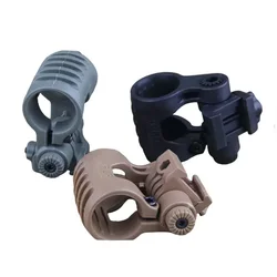Linterna táctica plegable con clip mount regulable Nylon Airsoft Caza