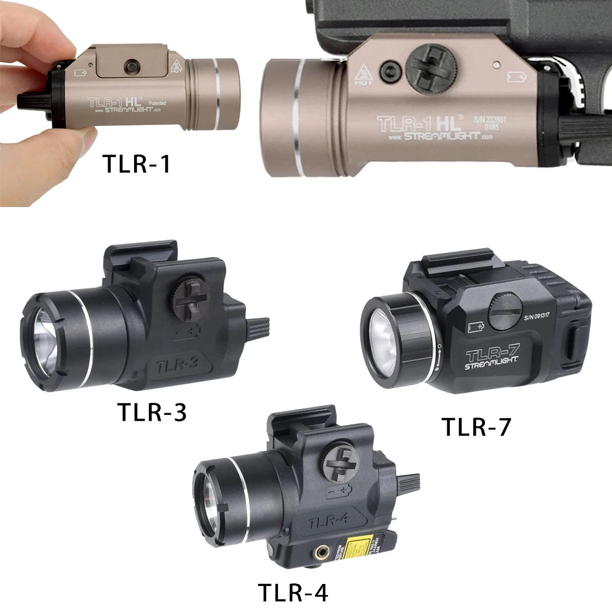 Linterna táctica LED para arma TLR-7/1/3/4 HL - aluminio - imagen 5