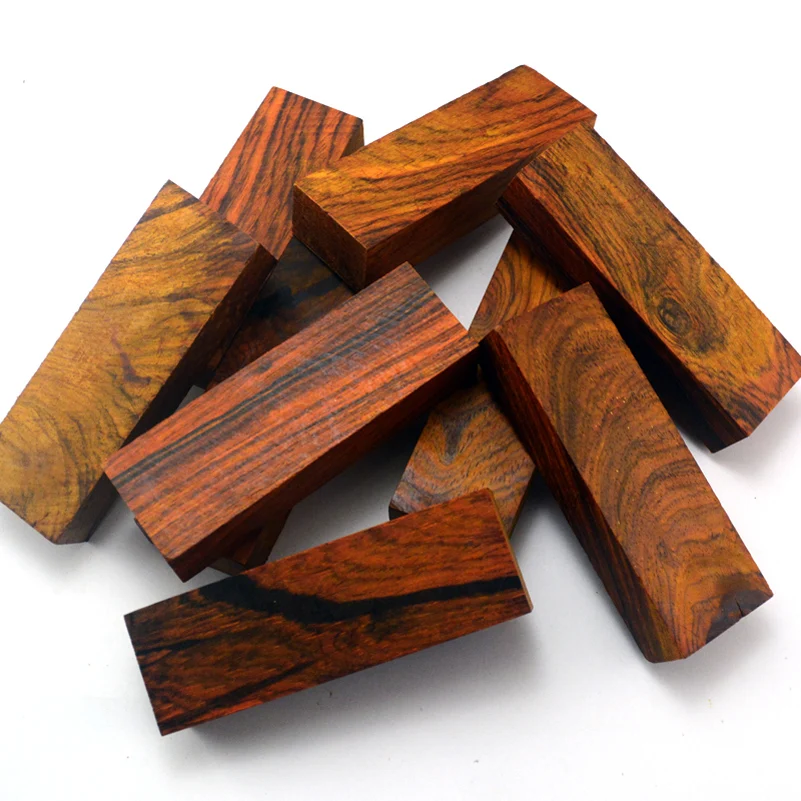 2 unids/lote, 2 tamaños, tablero de palisandro siamés de madera Cocobolo Natural, placa Dalbergia Retusa para herramientas para cuchillos, mango, Material de fabricación DIY - imagen 3