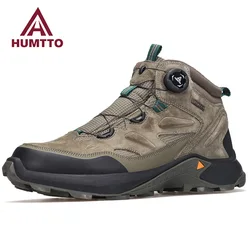 HUMTTO Botas de senderismo cuero – Calzado montaña resistente hombre
