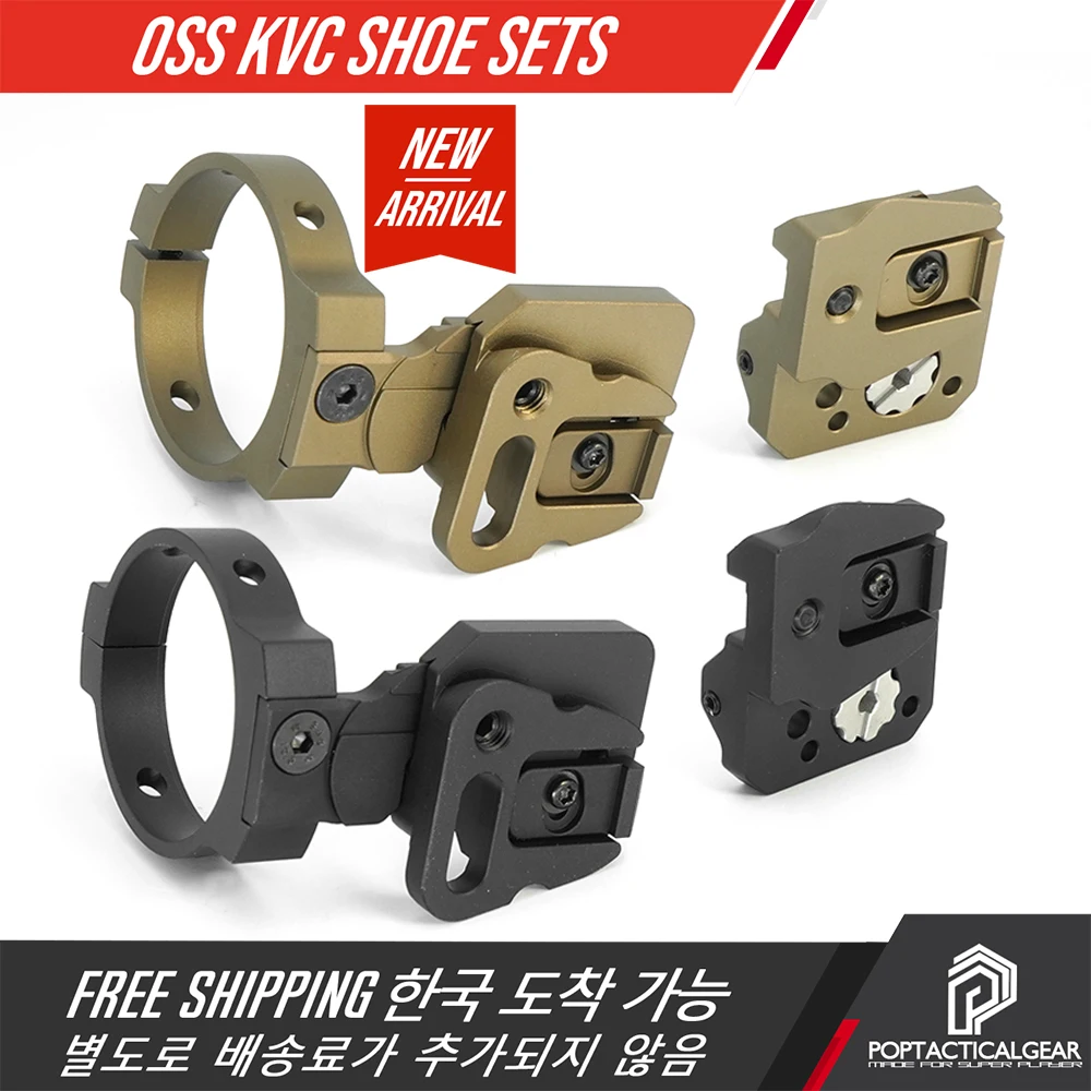 SPECPRECISION-soporte para casco de caza OSS KVC, adaptador de conversión de montaje NVG para PVS-14, Base de montaje de puente Universal RQE