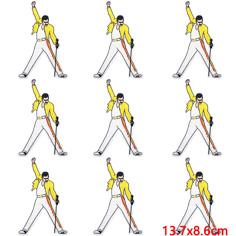 Parche Hippie bordado para planchar, pegatinas para ropa, rayas divertidas, insignias para mochila, 10 unidades por lote - imagen 4