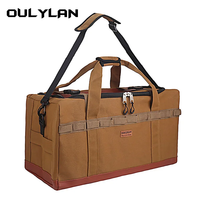 Bolsa de almacenamiento para acampar al aire libre para hombres, mochila de gran capacidad, carpa, accesorios de dosel, cocina, Picnic, bolso de hombro, 53L/120L - imagen 2