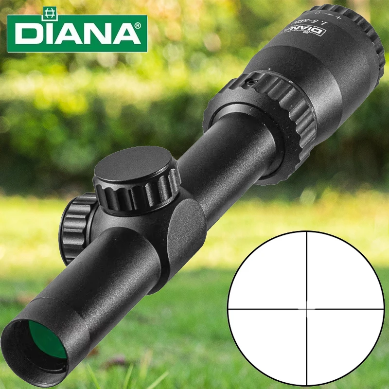 DIANA 2025 1,5-5X20 caza al aire libre arma puntería línea de punto denso diferenciación soporte interno ajustar alcance óptico de Rifle corto - imagen 2