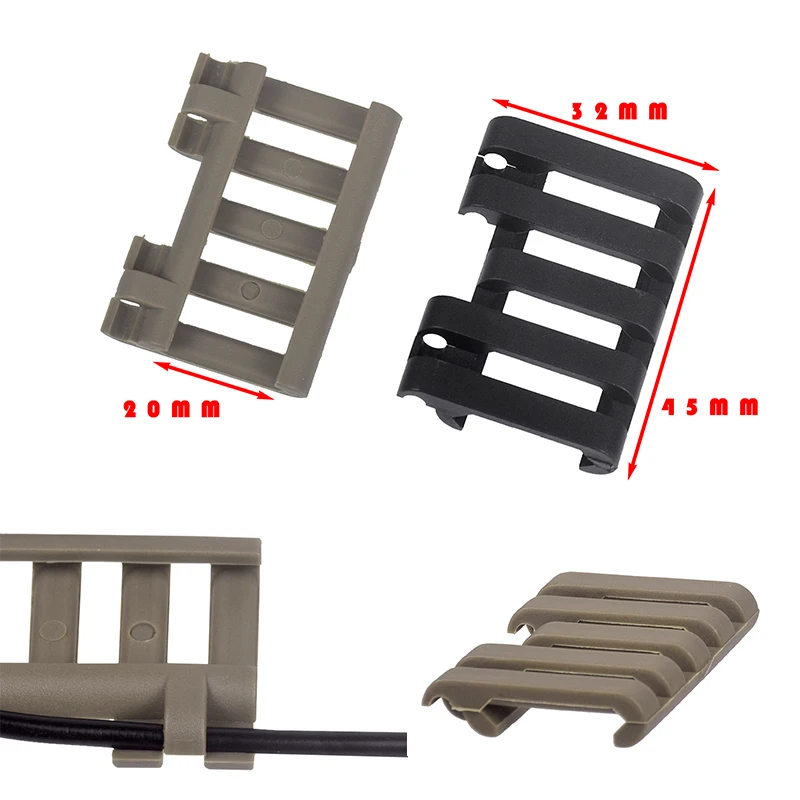 Panel de bolsillo de nailon ligero HL-X táctico, almohadilla de presión de PEQ-15, ranura para interruptor de linterna, gerenciador de cables de riel Picatinny de 21MM para caza - imagen 2