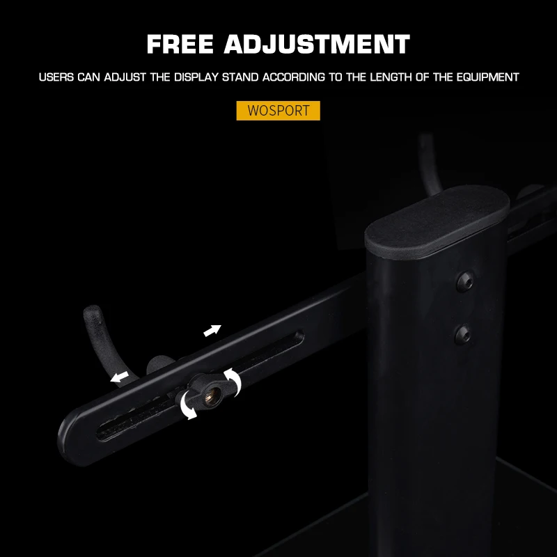 Soporte de exhibición Universal para pistola con Base de vidrio para equipo de juguete, soporte de exhibición de modelo de juguete decorativo ajustable, accesorios de caza - imagen 3