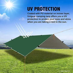 Toldo camping ripstop 3x3m – Lona impermeable sombra exterior