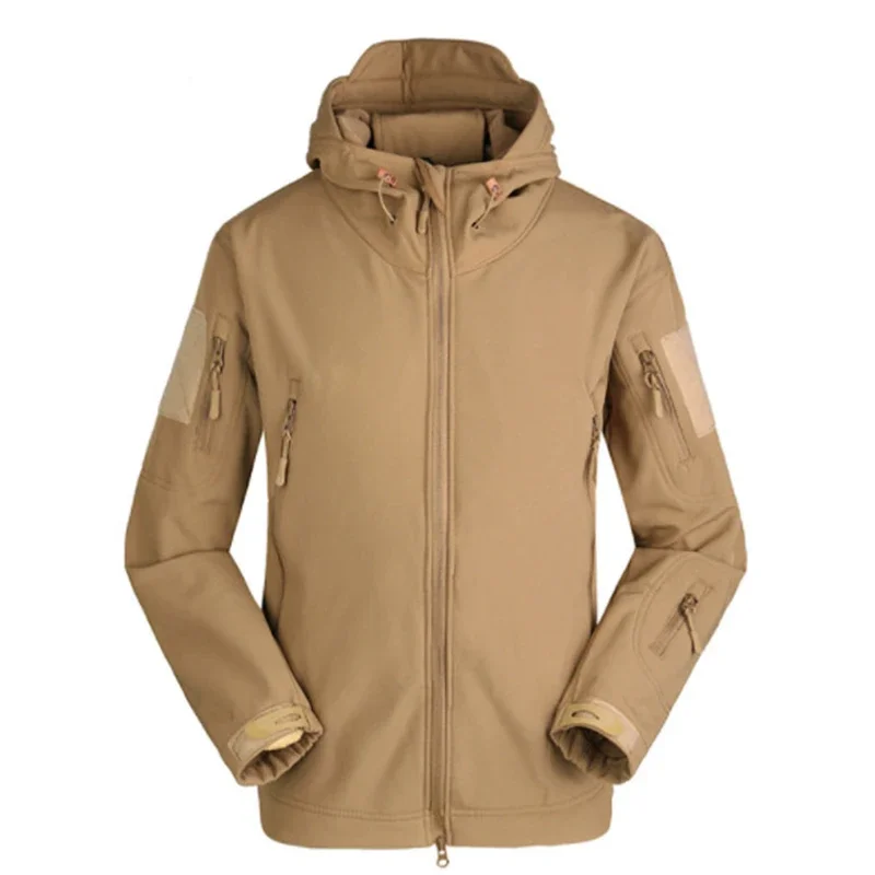 TAD-chaqueta de piel de tiburón para hombre, cortavientos táctico a prueba de viento, impermeable, suave, para la lluvia, invierno, 2023 - imagen 5