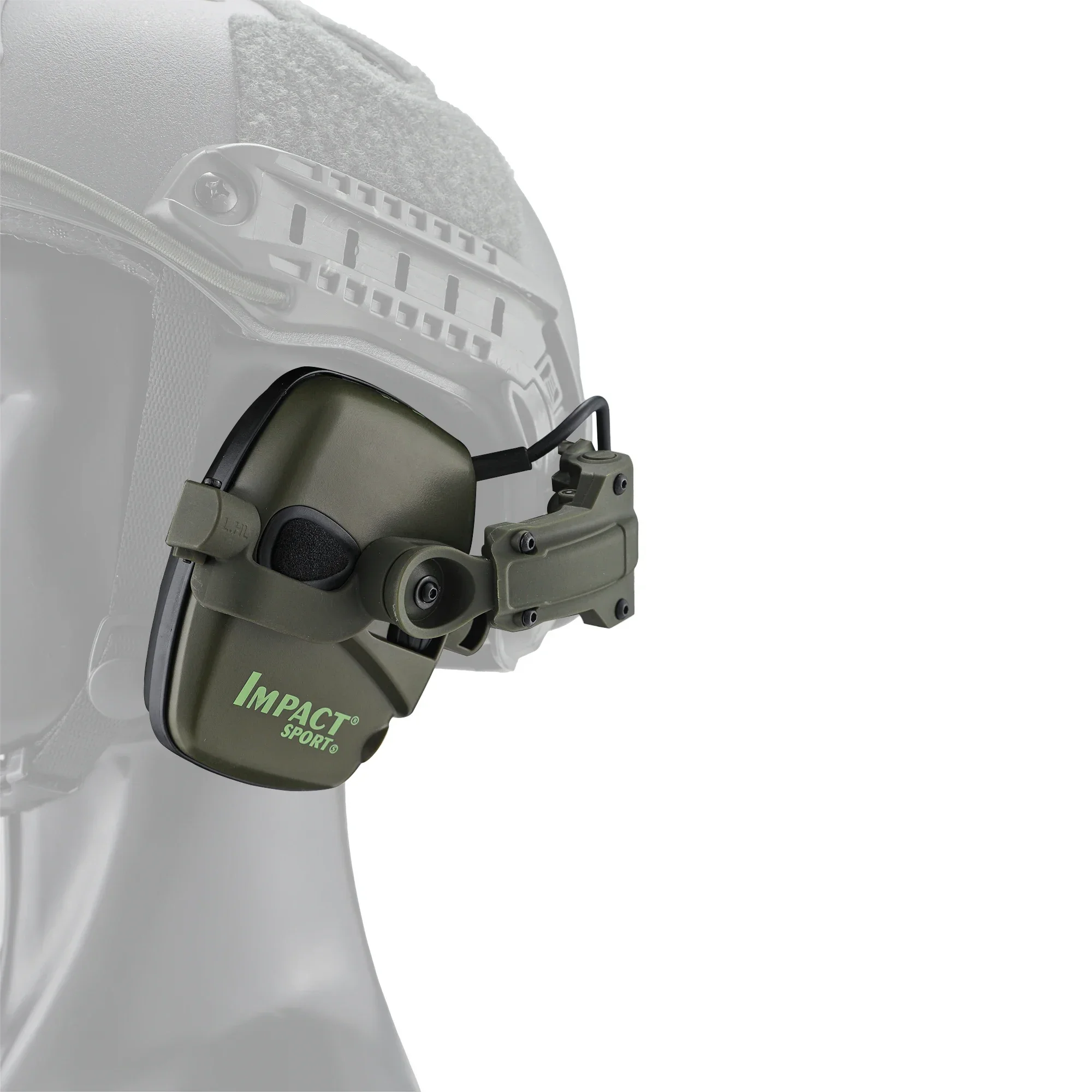 Auriculares tácticos de tiro de nueva generación, orejera con cancelación de ruido para casco de arco, Protector de oreja de caza - imagen 5